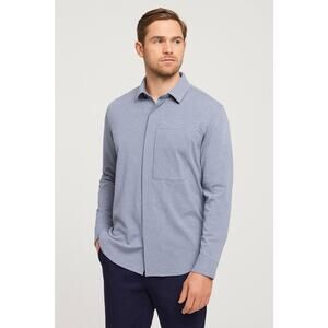 Kit + Ace Mens City Tech Long Sleeve Button Down Shirt Size Medium Performance